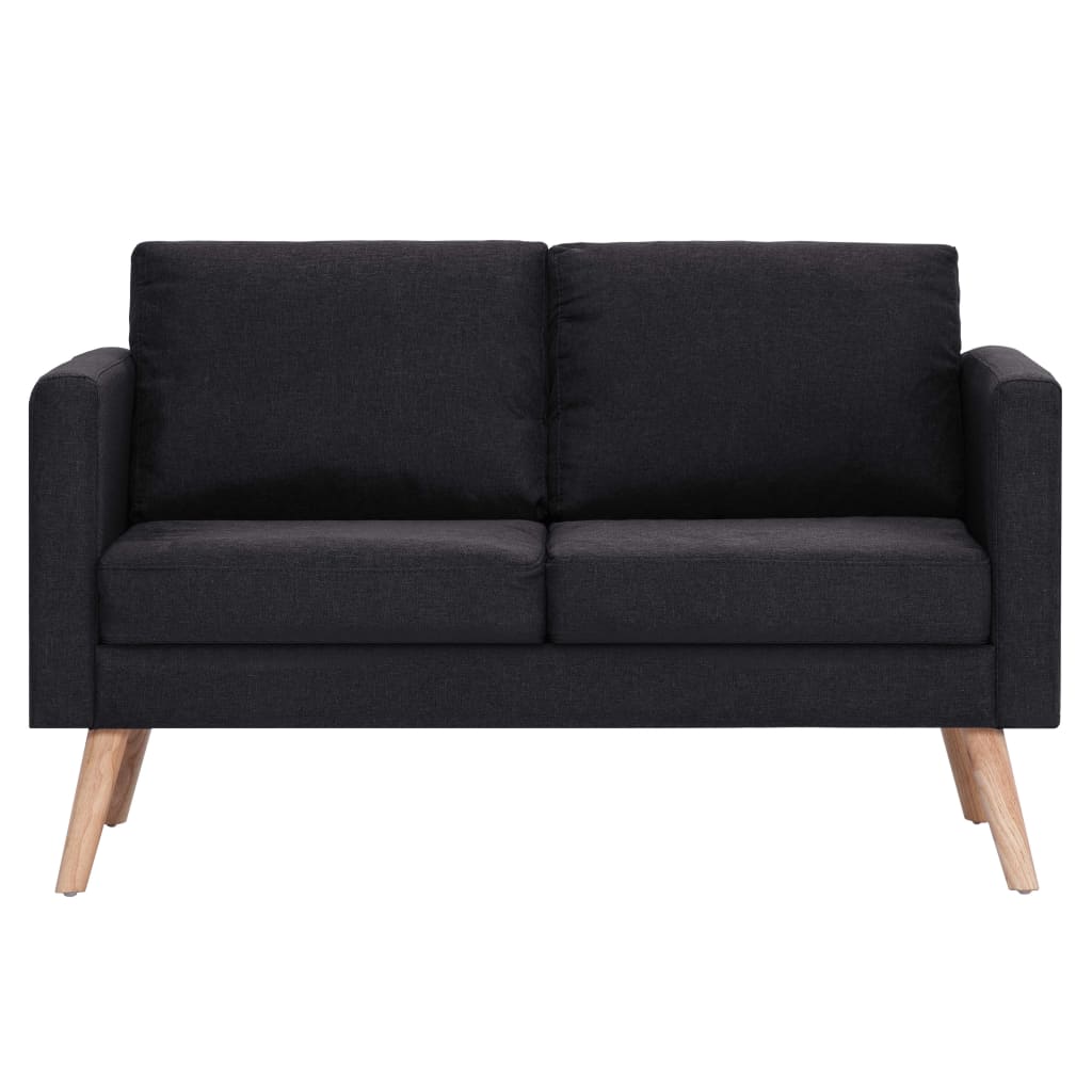 2-delig Bankstel stof zwart is nu te koop bij PeponiXL, paradijselijk wonen!