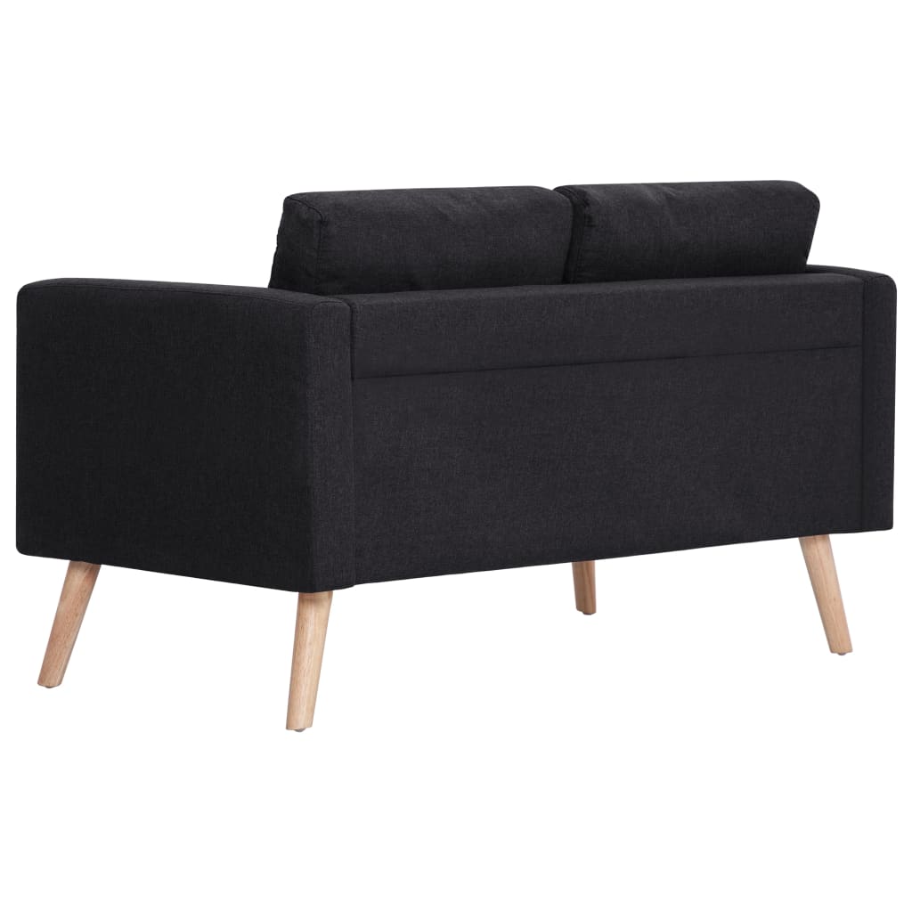 2-delig Bankstel stof zwart is nu te koop bij PeponiXL, paradijselijk wonen!