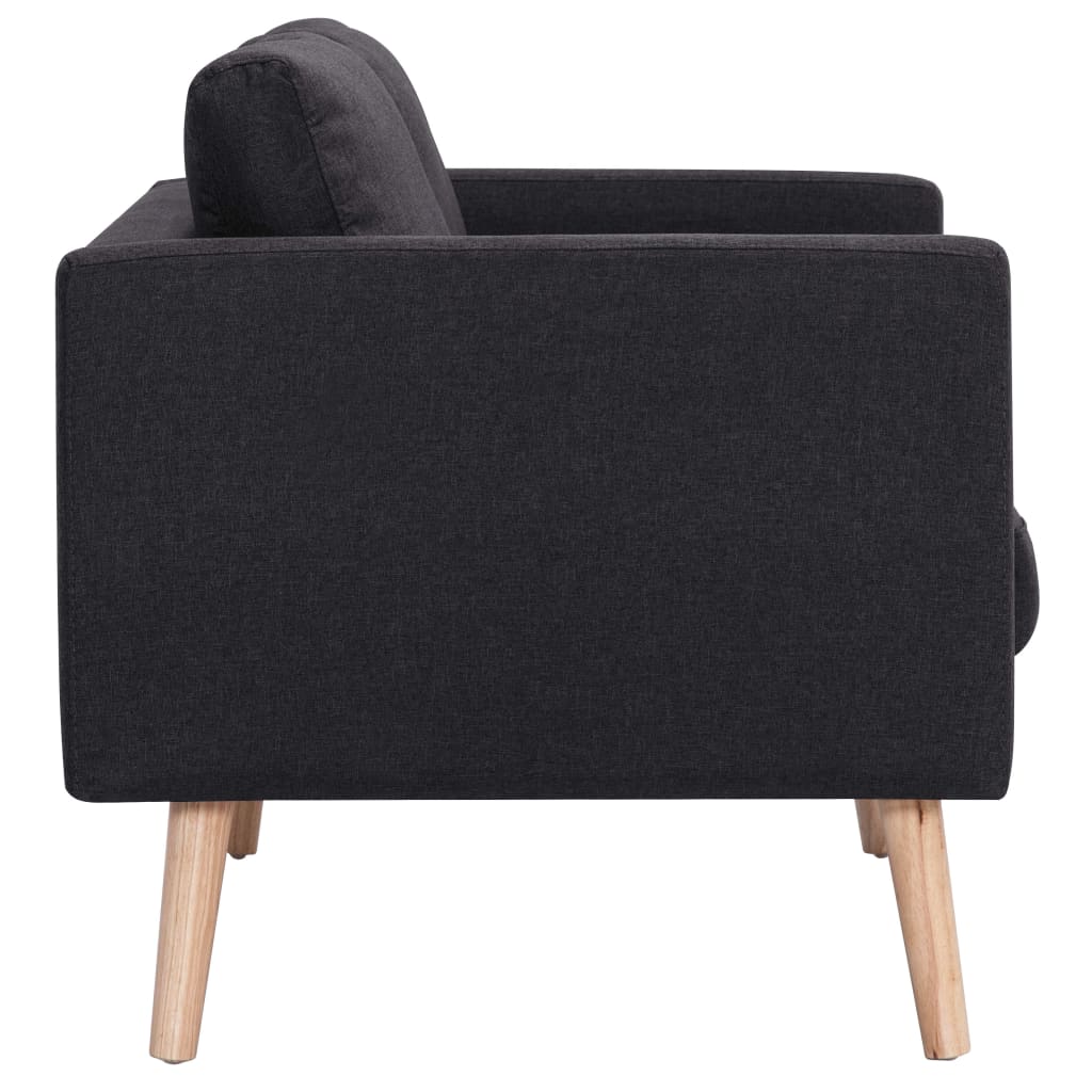 2-delig Bankstel stof zwart is nu te koop bij PeponiXL, paradijselijk wonen!
