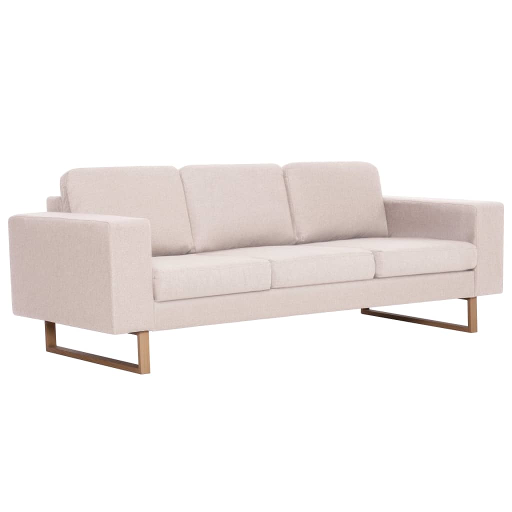 2-delig Bankstel stof crème is nu te koop bij PeponiXL, paradijselijk wonen!