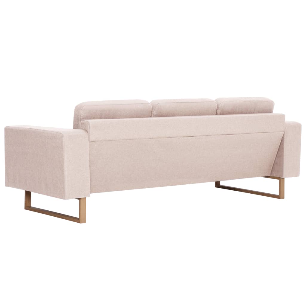 2-delig Bankstel stof crème is nu te koop bij PeponiXL, paradijselijk wonen!