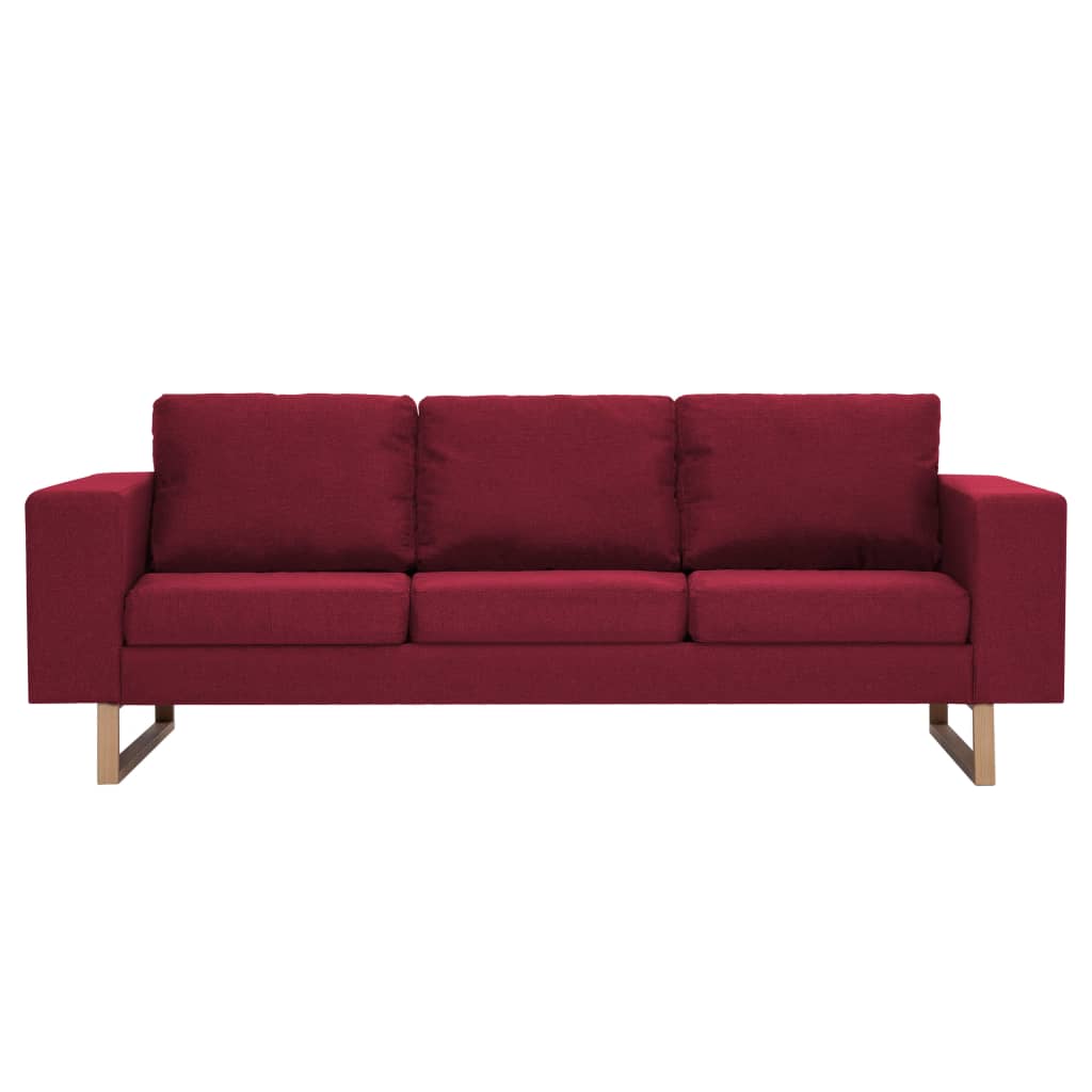 2-delig Bankstel stof wijnrood is nu te koop bij PeponiXL, paradijselijk wonen!