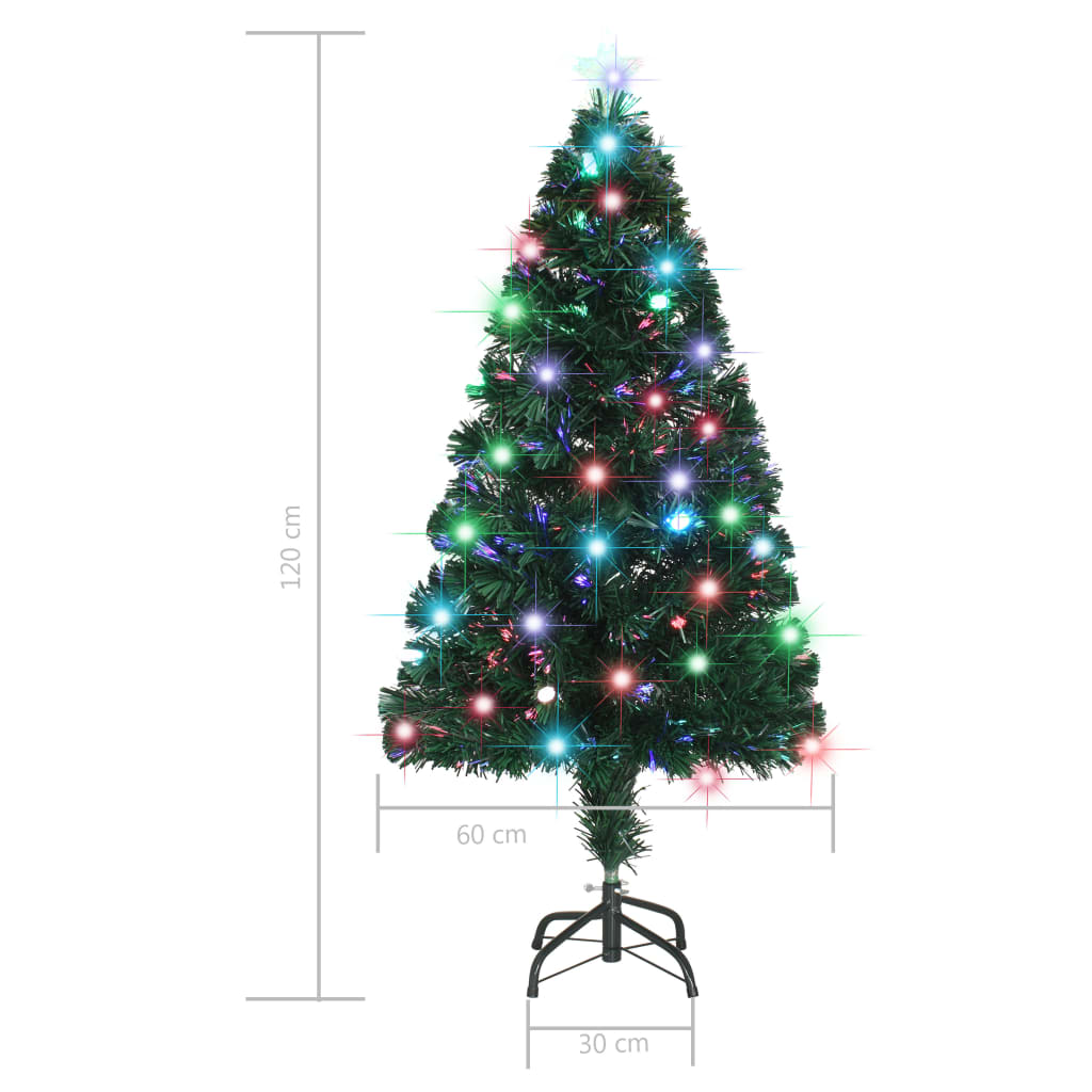 Voorverlichte kerstboom met standaard en LED 120 cm glasvezel is nu te koop bij PeponiXL, paradijselijk wonen!