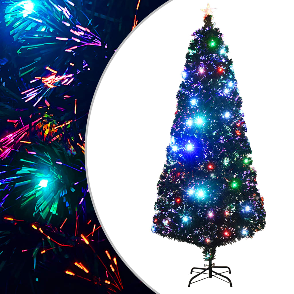 Voorverlichte kerstboom met standaard en LED 210 cm glasvezel is nu te koop bij PeponiXL, paradijselijk wonen!