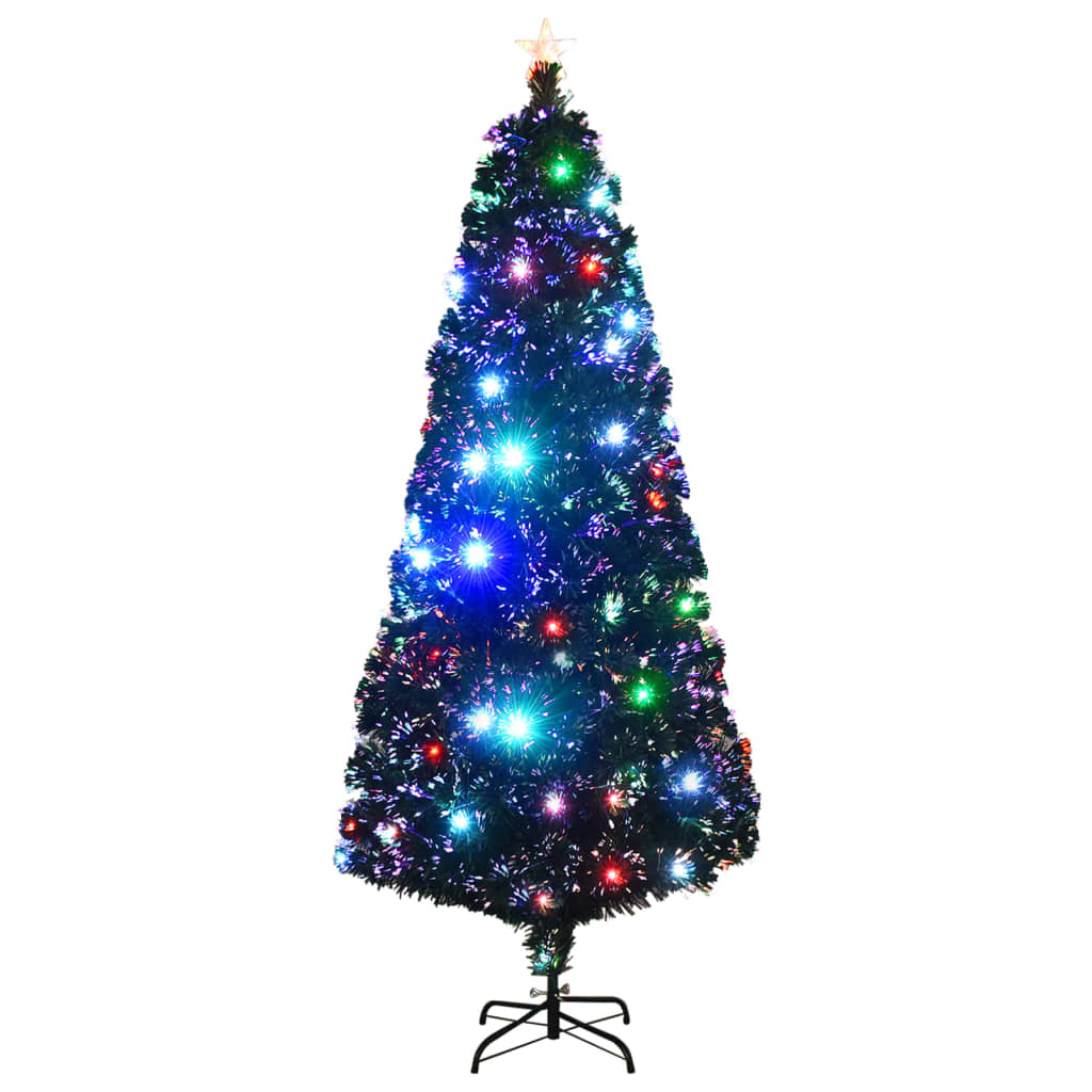 Voorverlichte kerstboom met standaard en LED 210 cm glasvezel is nu te koop bij PeponiXL, paradijselijk wonen!
