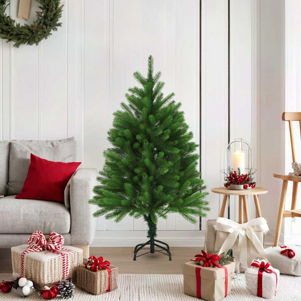 Kunstkerstboom met levensechte naalden 120 cm groen is nu te koop bij PeponiXL, paradijselijk wonen!
