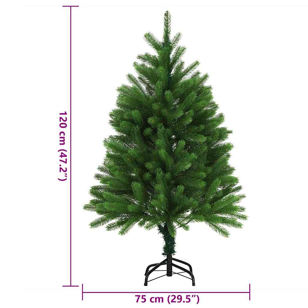 Kunstkerstboom met levensechte naalden 120 cm groen is nu te koop bij PeponiXL, paradijselijk wonen!