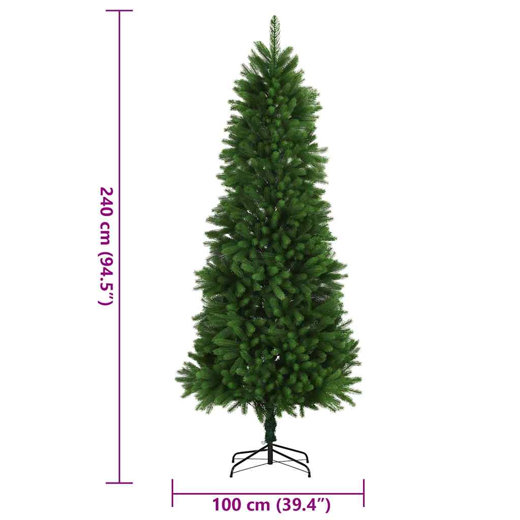 Kunstkerstboom met levensechte naalden 240 cm groen is nu te koop bij PeponiXL, paradijselijk wonen!