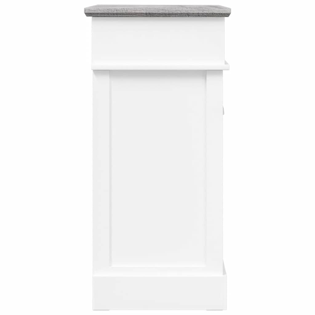 Schoenenkast 50x28x58 cm paulowniahout grijs is nu te koop bij PeponiXL, paradijselijk wonen!