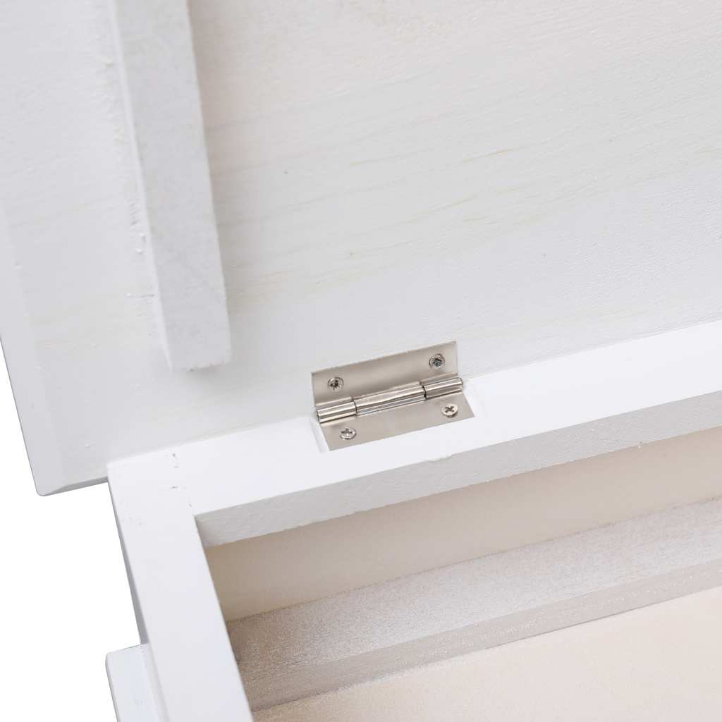 Schoenenkast 50x28x58 cm paulowniahout wit is nu te koop bij PeponiXL, paradijselijk wonen!