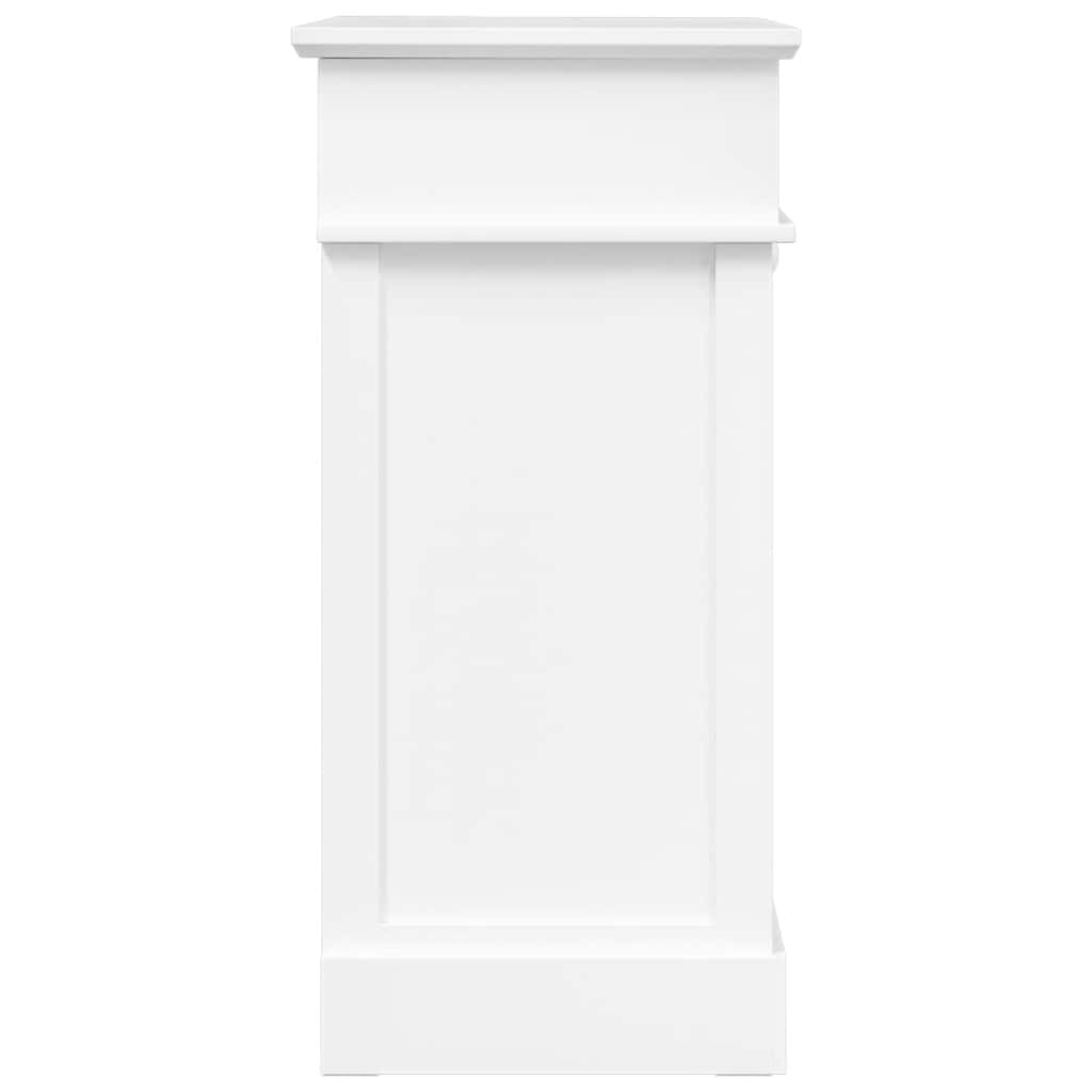 Schoenenkast 50x28x58 cm paulowniahout wit is nu te koop bij PeponiXL, paradijselijk wonen!