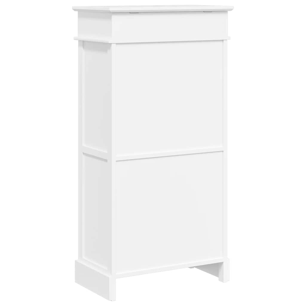 Schoenenkast 50x28x98 cm paulowniahout wit is nu te koop bij PeponiXL, paradijselijk wonen!