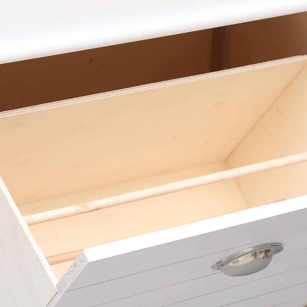 Schoenenkast 50x28x98 cm paulowniahout wit is nu te koop bij PeponiXL, paradijselijk wonen!