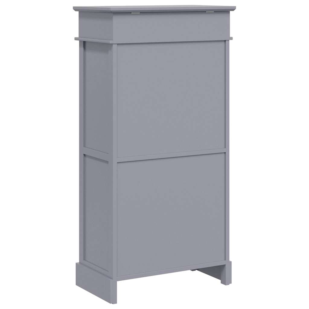 Schoenenkast 50x28x98 cm paulowniahout grijs is nu te koop bij PeponiXL, paradijselijk wonen!