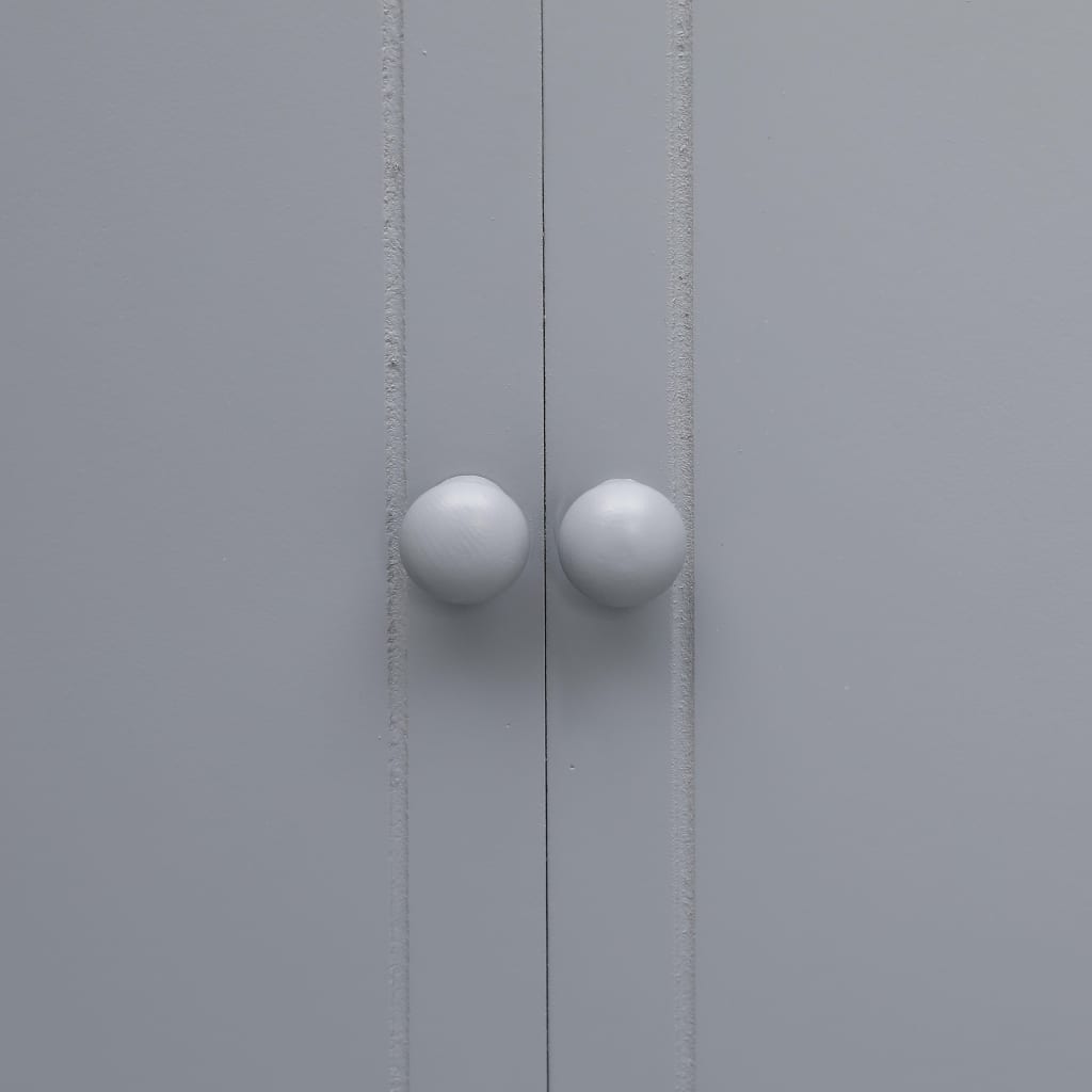 Badkamerkast 46x24x116 cm paulowniahout grijs is nu te koop bij PeponiXL, paradijselijk wonen!