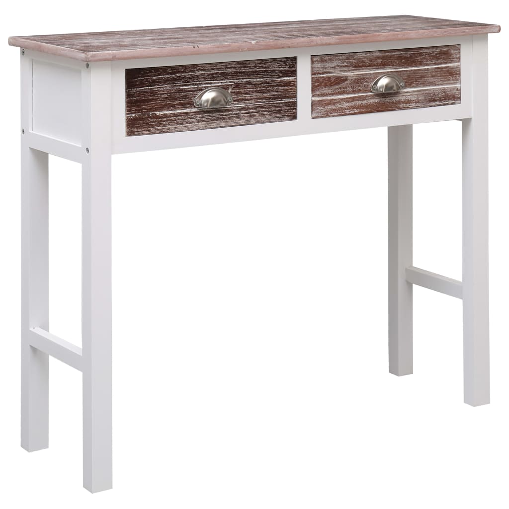 Wandtafel 90x30x77 cm hout bruin is nu te koop bij PeponiXL, paradijselijk wonen!