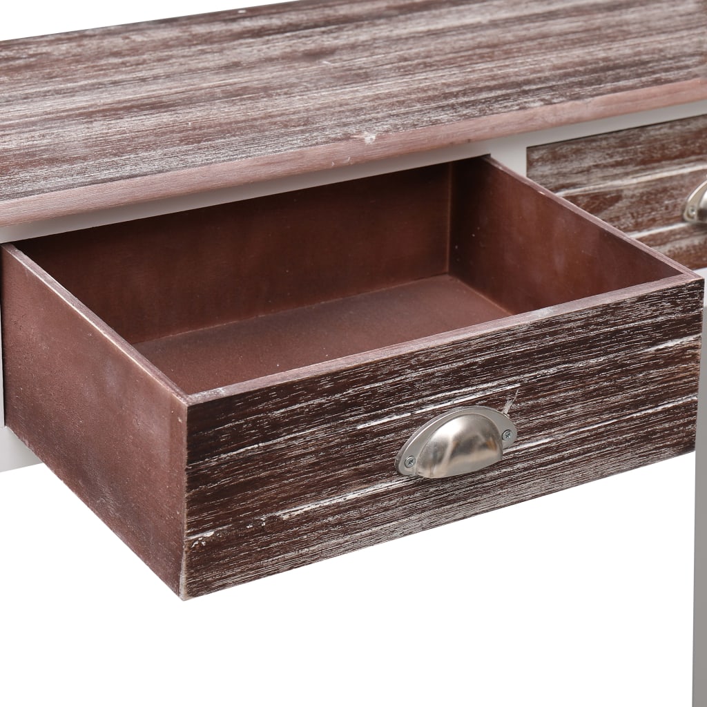 Wandtafel 90x30x77 cm hout bruin is nu te koop bij PeponiXL, paradijselijk wonen!