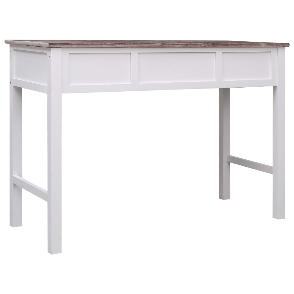 Schrijftafel 110x45x76 cm hout bruin is nu te koop bij PeponiXL, paradijselijk wonen!