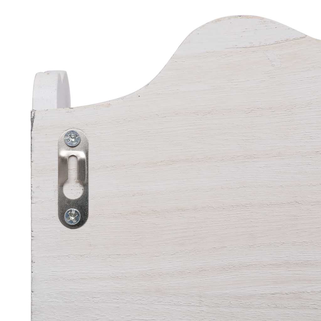 Wandkapstok 50x10x30 cm hout wit is nu te koop bij PeponiXL, paradijselijk wonen!