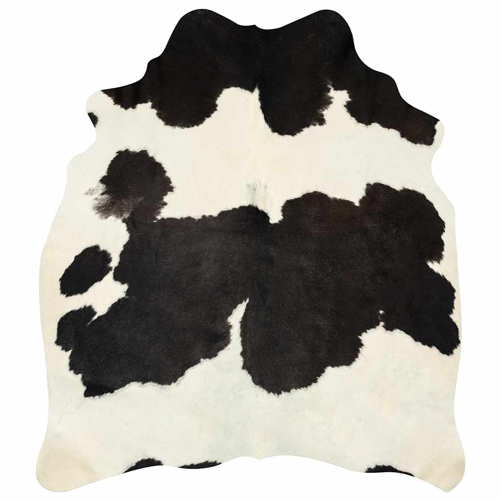 Vloerkleed 150x170 cm echte runderhuid zwart en wit is nu te koop bij PeponiXL, paradijselijk wonen!