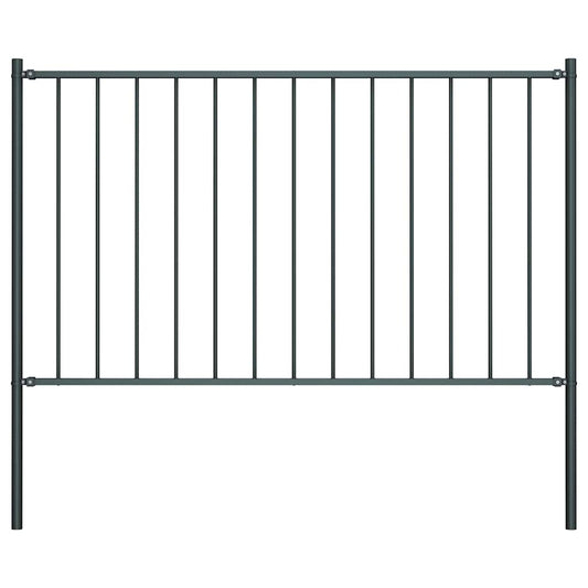 Schuttingpaneel Woerden met stalen palen 1,7x1 m antracietkleurig is nu te koop bij PeponiXL, paradijselijk wonen!