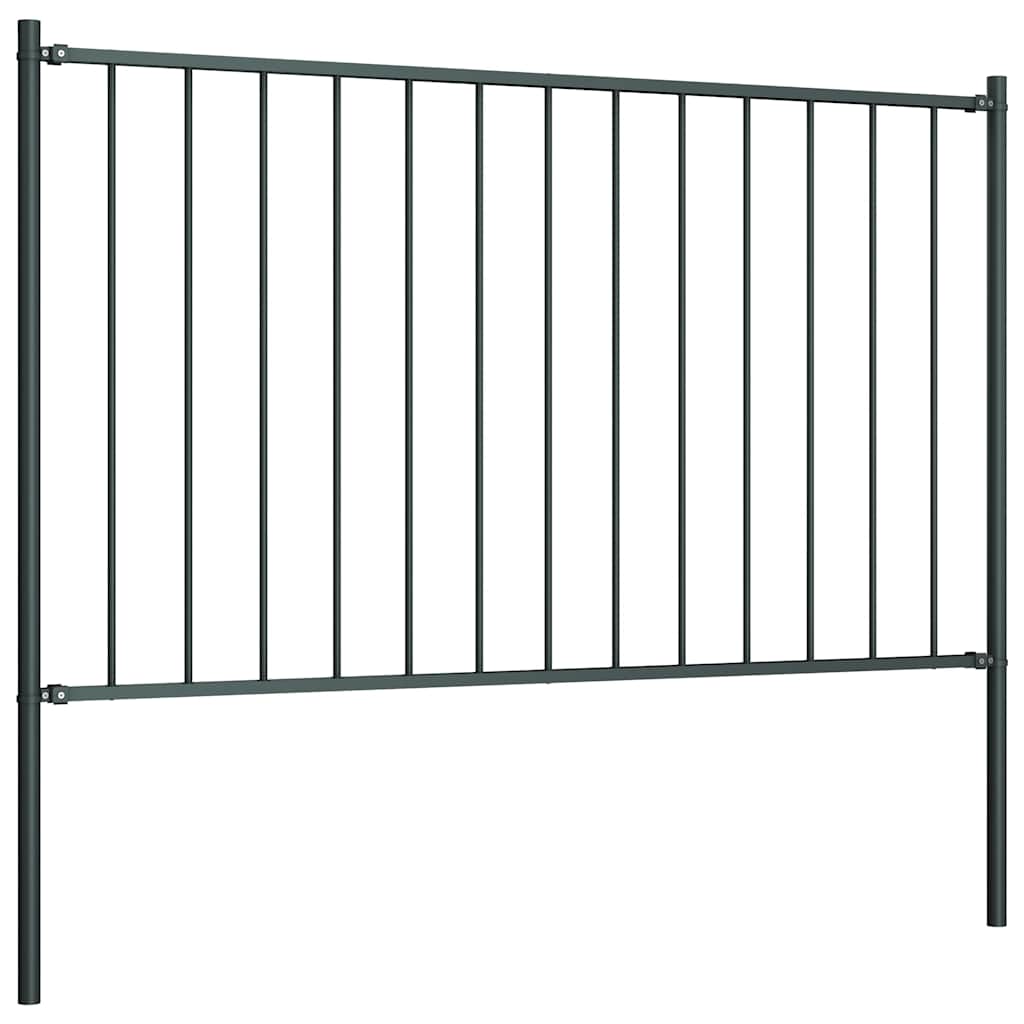 Schuttingpaneel Woerden met stalen palen 1,7x1 m antracietkleurig is nu te koop bij PeponiXL, paradijselijk wonen!