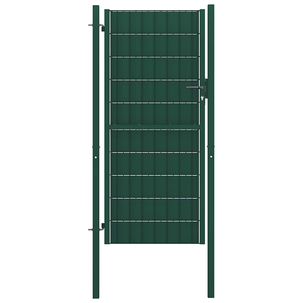 Hekpoort PVC en staal 100x204 cm Groen is nu te koop bij PeponiXL, paradijselijk wonen!