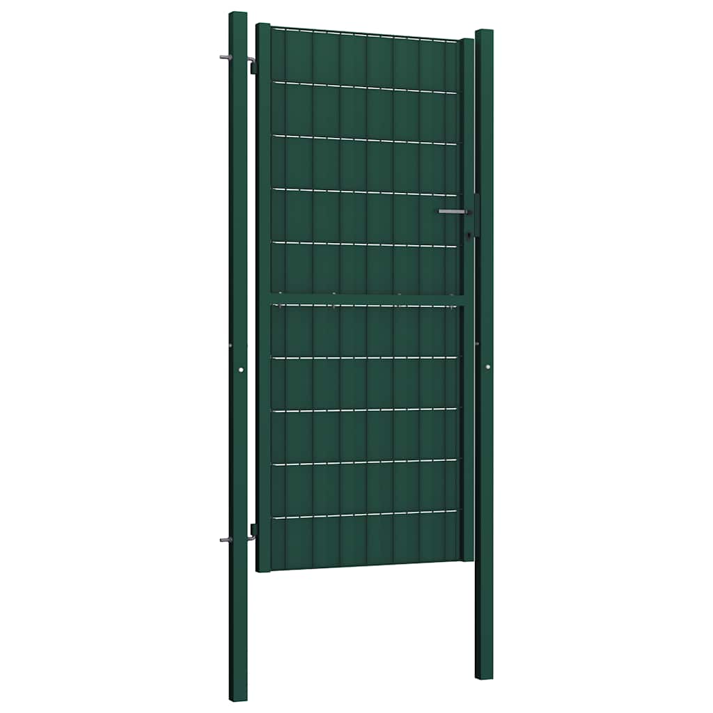 Hekpoort PVC en staal 100x204 cm Groen is nu te koop bij PeponiXL, paradijselijk wonen!