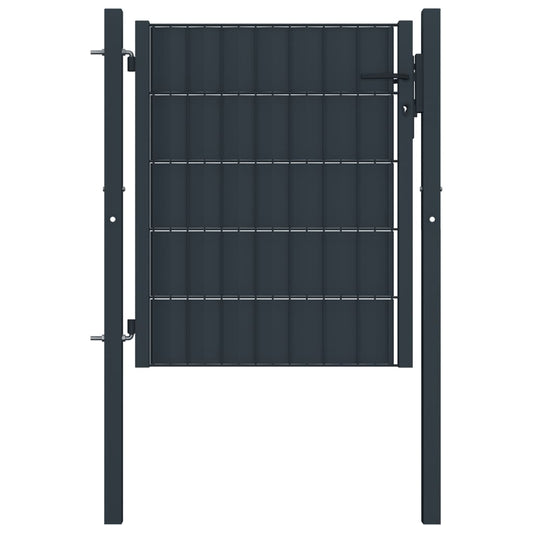 Hekpoort PVC en staal 100x100 cm antraciet is nu te koop bij PeponiXL, paradijselijk wonen!