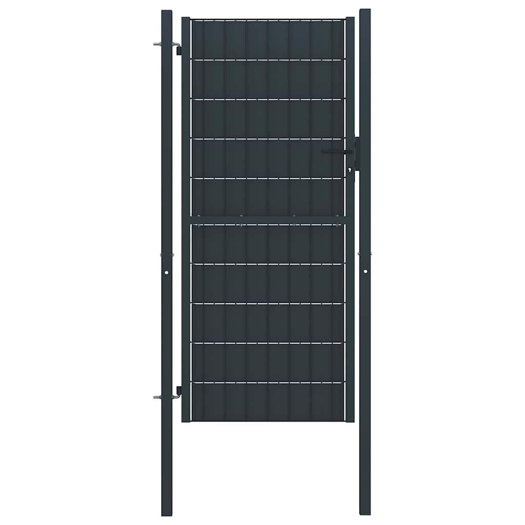 Hekpoort PVC en staal 100x124 cm antraciet is nu te koop bij PeponiXL, paradijselijk wonen!