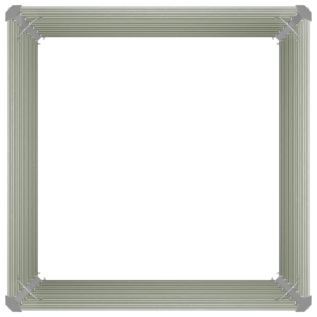 Plantenbak verhoogd 100x100x77 cm gegalvaniseerd staal bruin is nu te koop bij PeponiXL, paradijselijk wonen!
