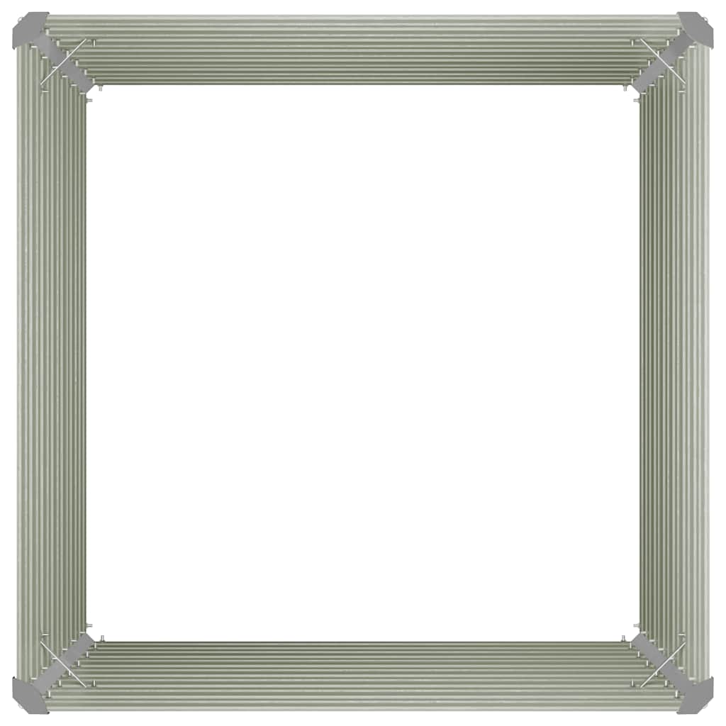 Plantenbak verhoogd 100x100x77cm gegalvaniseerd staal antraciet is nu te koop bij PeponiXL, paradijselijk wonen!