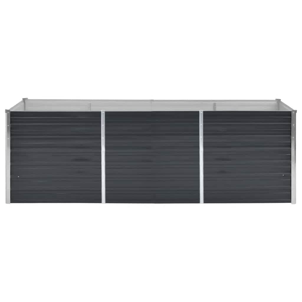 Plantenbak verhoogd 240x80x77 cm gegalvaniseerd staal antraciet is nu te koop bij PeponiXL, paradijselijk wonen!