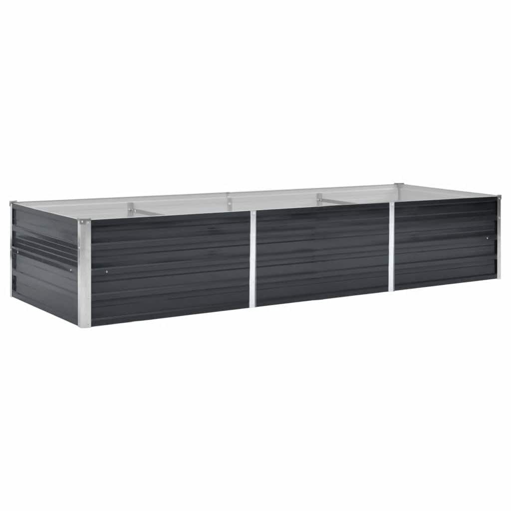 Plantenbak verhoogd 240x80x45 cm gegalvaniseerd staal antraciet is nu te koop bij PeponiXL, paradijselijk wonen!
