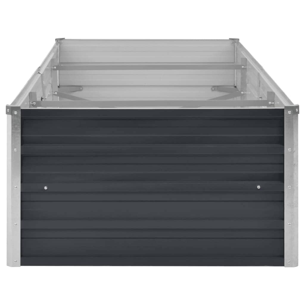 Plantenbak verhoogd 240x80x45 cm gegalvaniseerd staal antraciet is nu te koop bij PeponiXL, paradijselijk wonen!