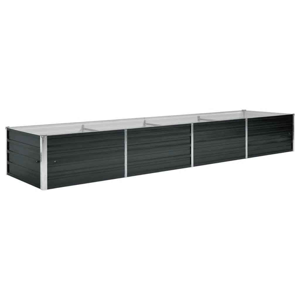 Plantenbak verhoogd 320x80x45 cm gegalvaniseerd staal antraciet is nu te koop bij PeponiXL, paradijselijk wonen!