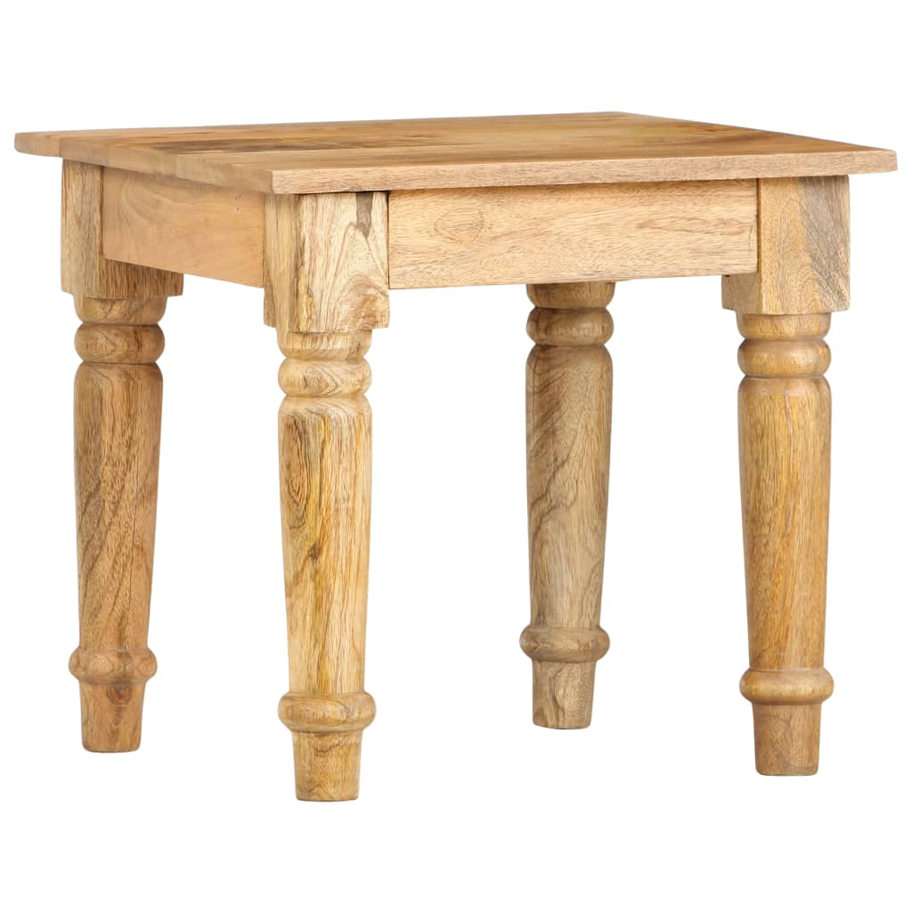 Bijzettafel 43x43x40 cm massief mangohout is nu te koop bij PeponiXL, paradijselijk wonen!