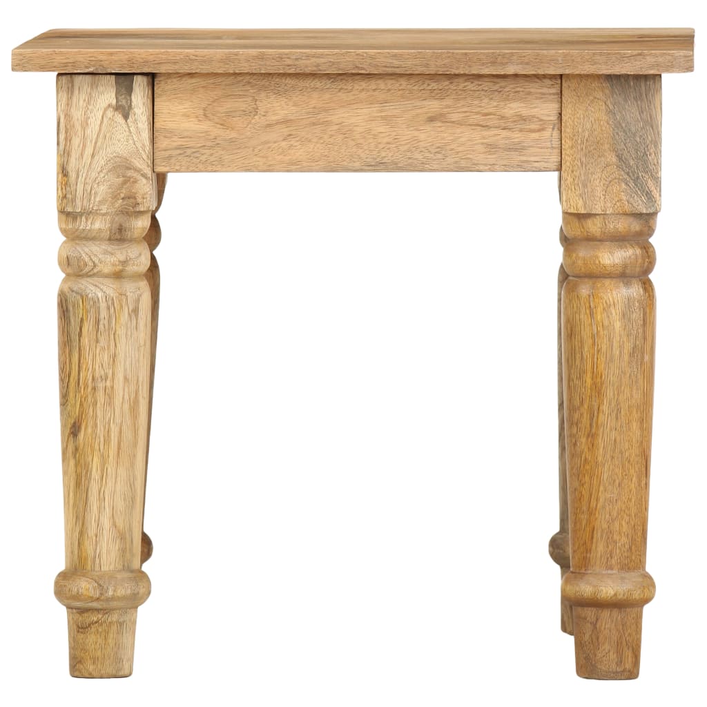 Bijzettafel 43x43x40 cm massief mangohout is nu te koop bij PeponiXL, paradijselijk wonen!