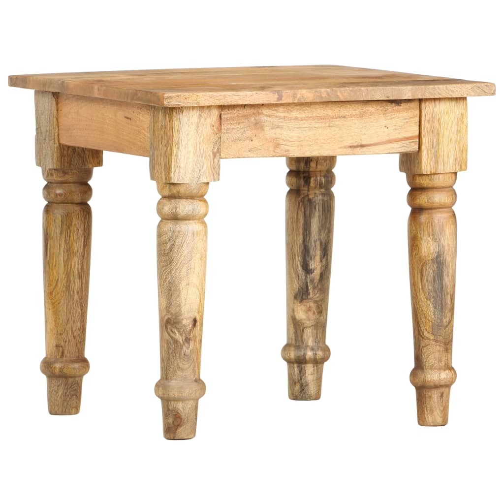 Bijzettafel 43x43x40 cm massief mangohout is nu te koop bij PeponiXL, paradijselijk wonen!