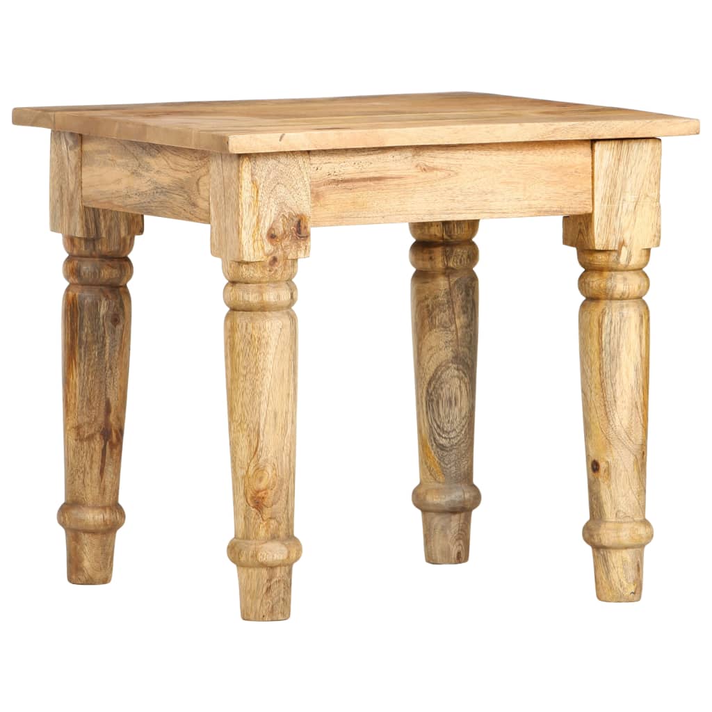Bijzettafel 43x43x40 cm massief mangohout is nu te koop bij PeponiXL, paradijselijk wonen!