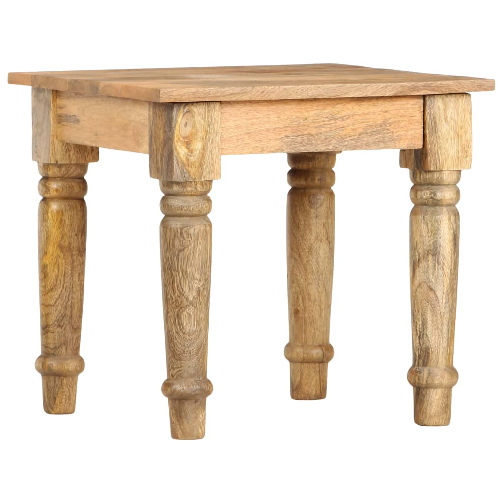 Bijzettafel 43x43x40 cm massief mangohout is nu te koop bij PeponiXL, paradijselijk wonen!
