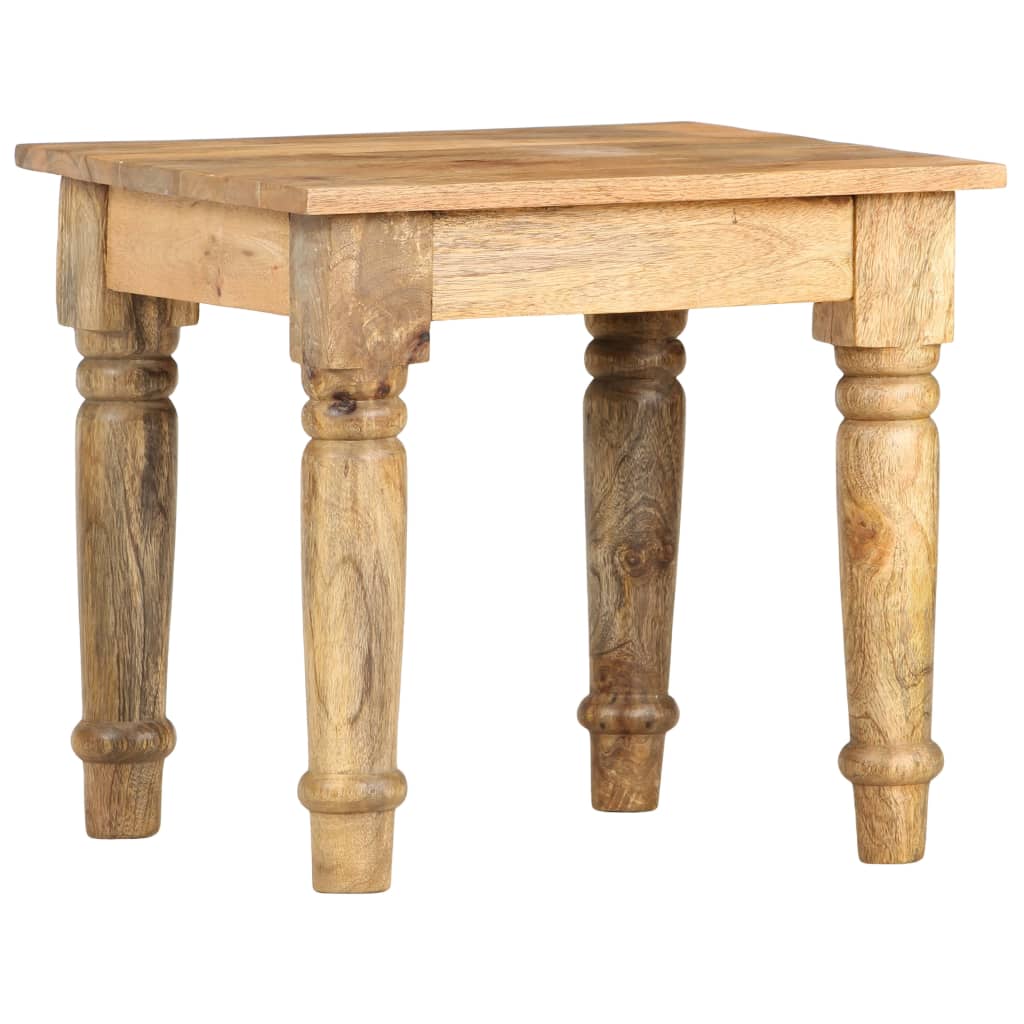 Bijzettafel 43x43x40 cm massief mangohout is nu te koop bij PeponiXL, paradijselijk wonen!