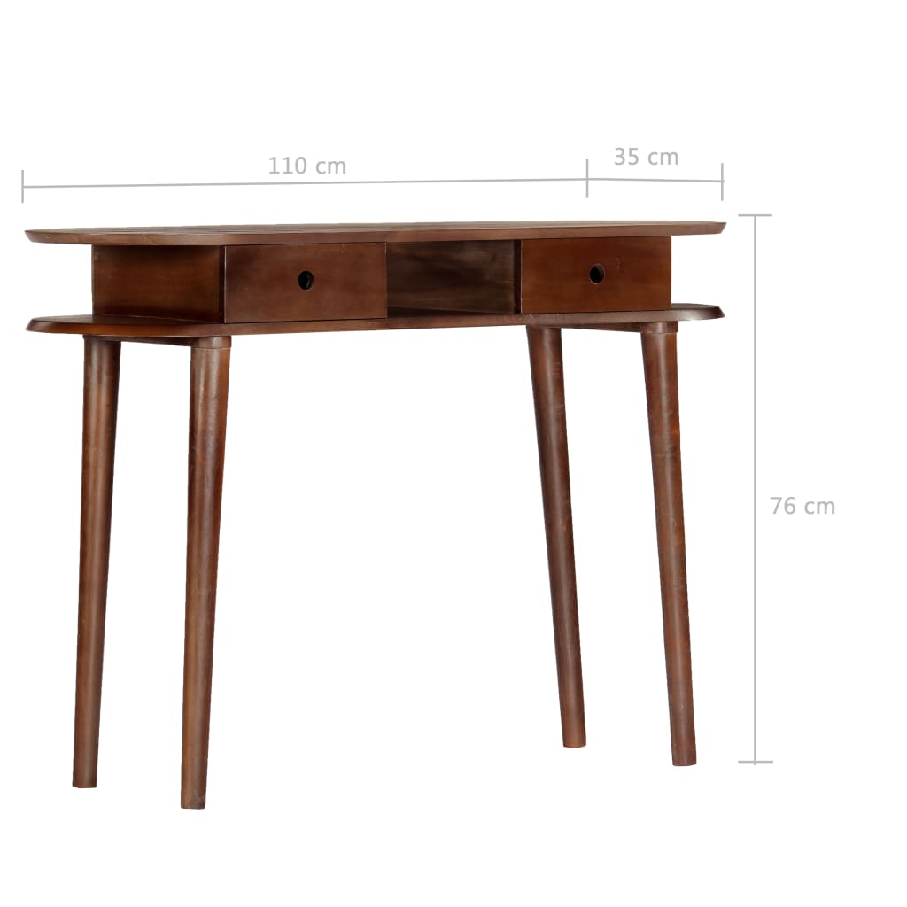 Consoletafel 110x35x76 cm Massief Acaciahout is nu te koop bij PeponiXL, paradijselijk wonen!