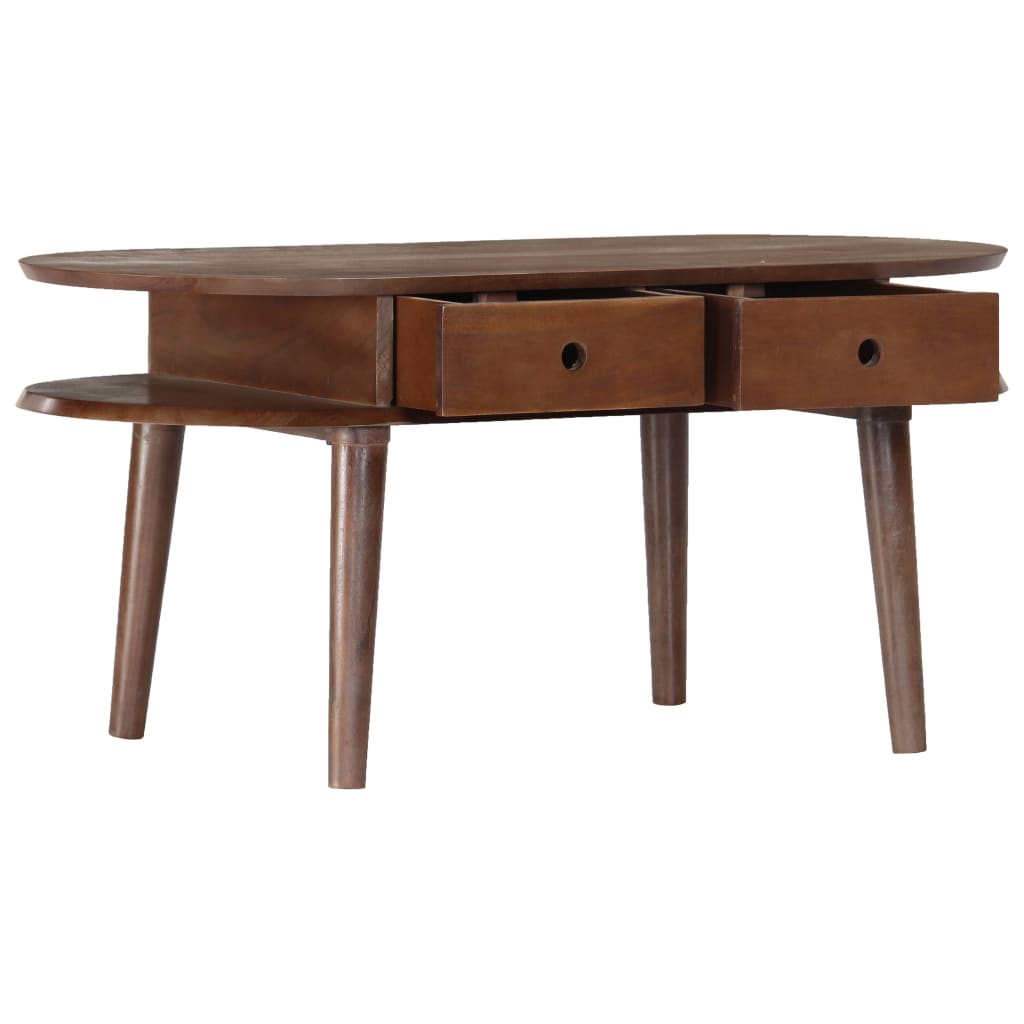 Salontafel 100x50x46 cm massief acaciahout is nu te koop bij PeponiXL, paradijselijk wonen!