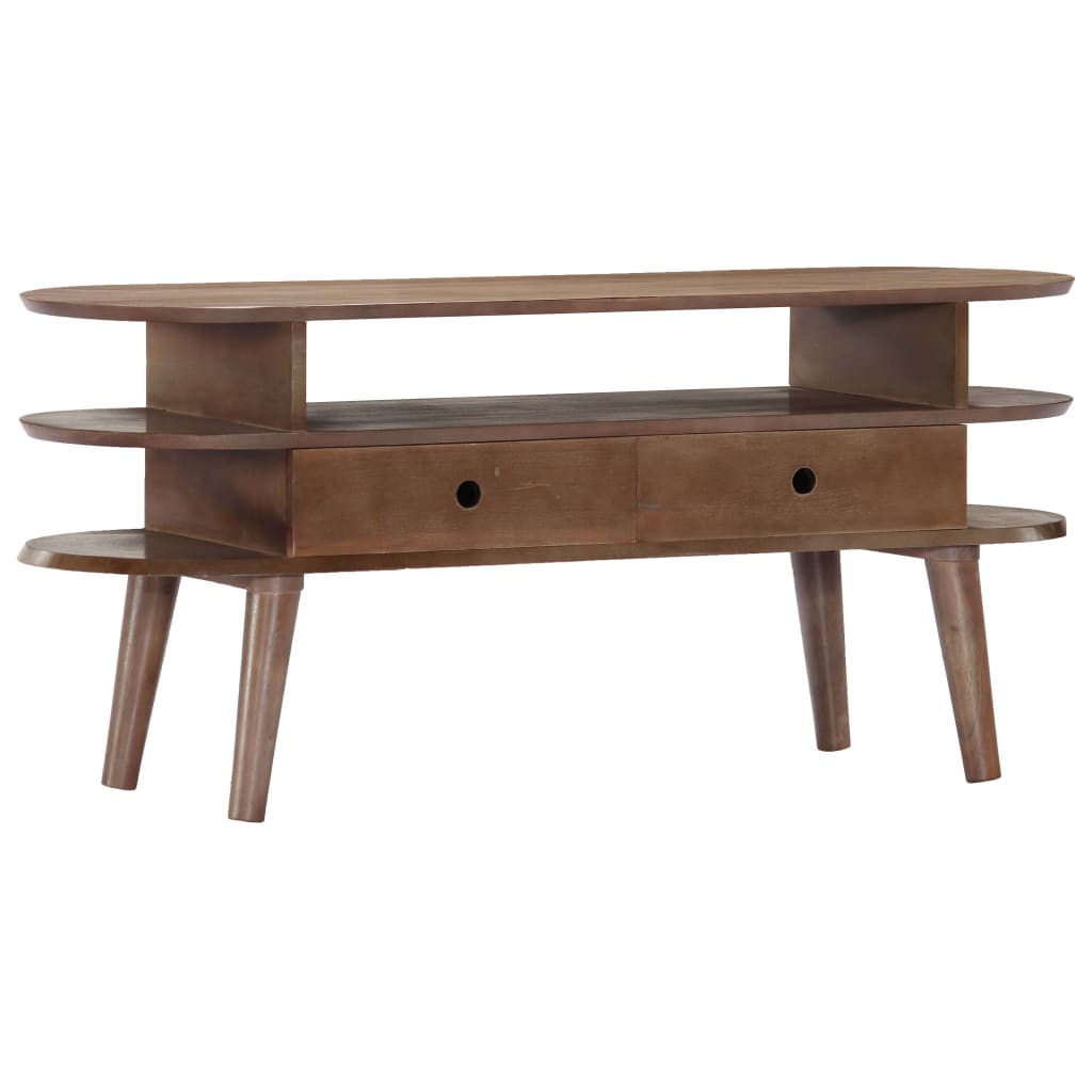 Tv-meubel 110x35x50 cm massief acaciahout is nu te koop bij PeponiXL, paradijselijk wonen!
