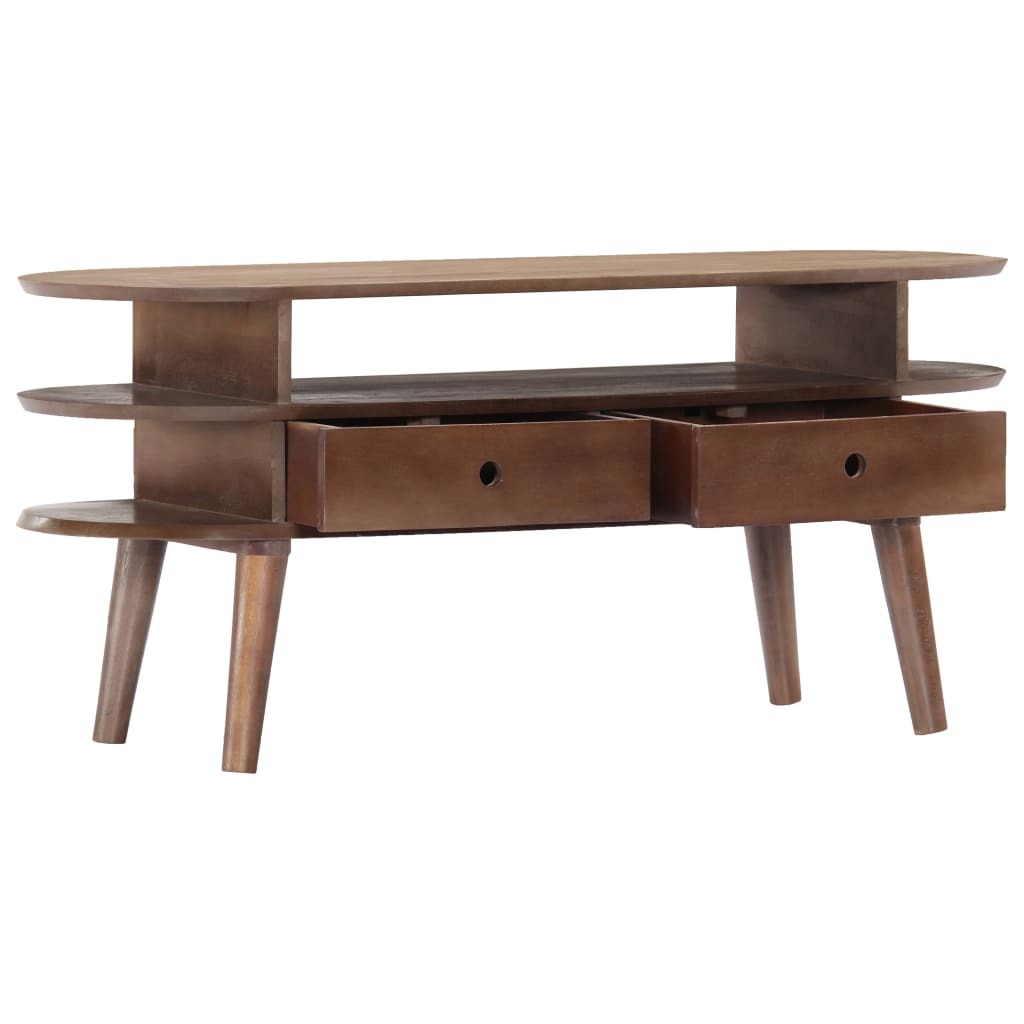 Tv-meubel 110x35x50 cm massief acaciahout is nu te koop bij PeponiXL, paradijselijk wonen!