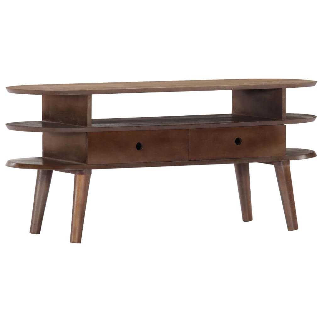 Tv-meubel 110x35x50 cm massief acaciahout is nu te koop bij PeponiXL, paradijselijk wonen!