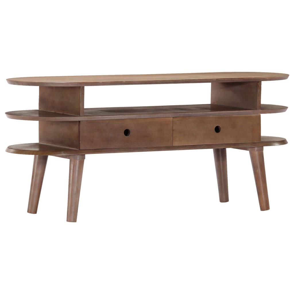 Tv-meubel 110x35x50 cm massief acaciahout is nu te koop bij PeponiXL, paradijselijk wonen!