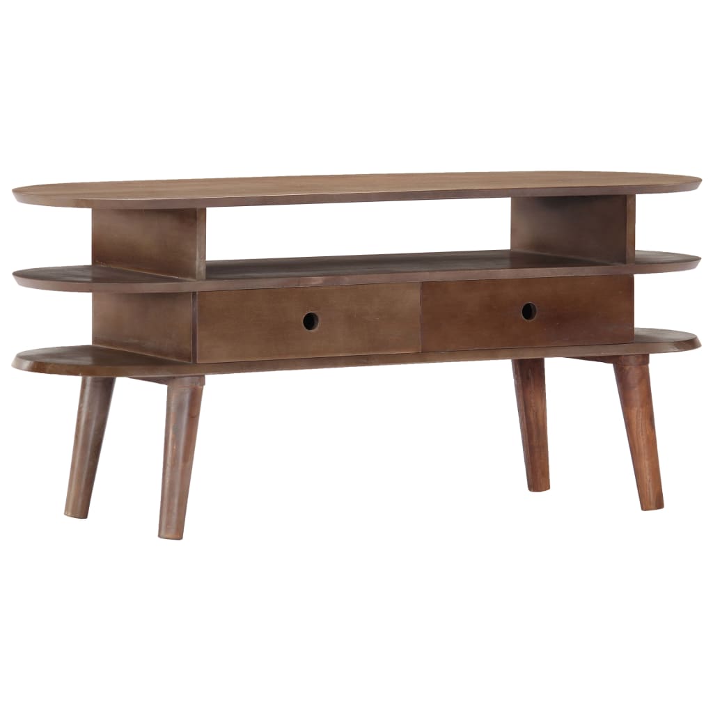 Tv-meubel 110x35x50 cm massief acaciahout is nu te koop bij PeponiXL, paradijselijk wonen!
