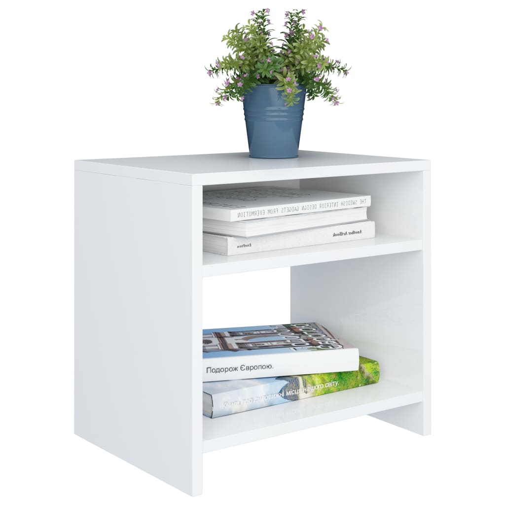 Nachtkastjes 2 st 40x30x40 cm bewerkt hout wit is nu te koop bij PeponiXL, paradijselijk wonen!